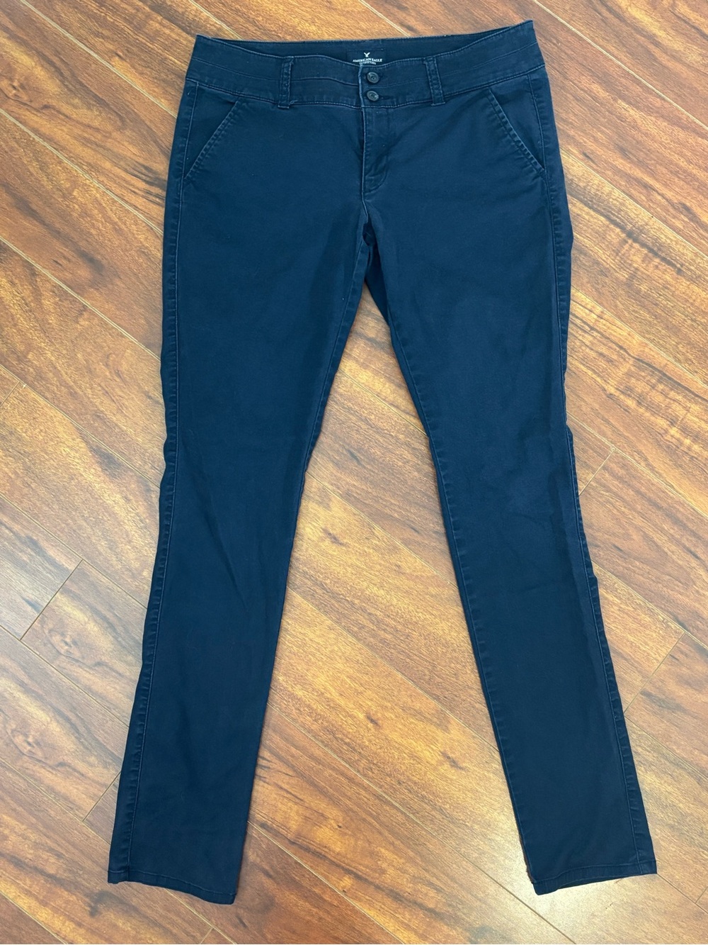 American Eagle Outfitters Sz 8 Navy Stretch  low rise